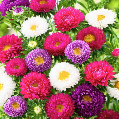 Reine Marguerite Reine des Naines Variées - Callistephus | Achat producteur